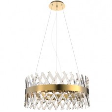 Φωτιστικό Κρεμαστό 8xΕ14 230V Αντικέ Μπρονζέ με Κρύσταλλα 955WILLIAMLUX8